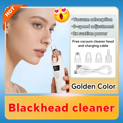 Electric Blackhead Remover & Pore Cleaner – Facial Vacuum Skin Cleaning Device for Blackheads, Pimples & Acne, Portable Pore Care Tool
