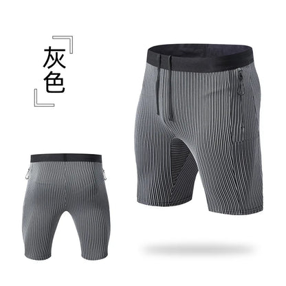 Compression Running Shorts with Pockets – Men's & Women's Gym Workout Fitness Training Sports Shorts
