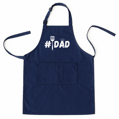 Best Dad Ever Apron – Father’s Day Cooking Gift for Daddy with Pockets, Kitchen Chef Apron AP-002