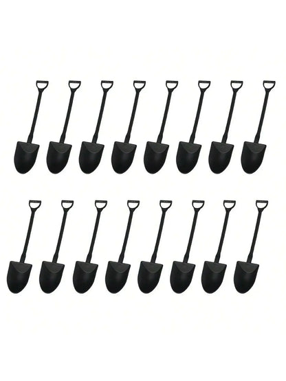 Multi-Piece Halloween Cupcake Toppers – Tombstone & Graveyard Cake Decorations with Novelty Mini Shovel Spoons for Halloween Parties