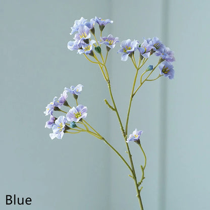 3 Forks Artificial Cornflower Bouquet – Silk Faux Flowers for Home Décor, Wedding Arrangements, Party Decoration & DIY Floral Projects