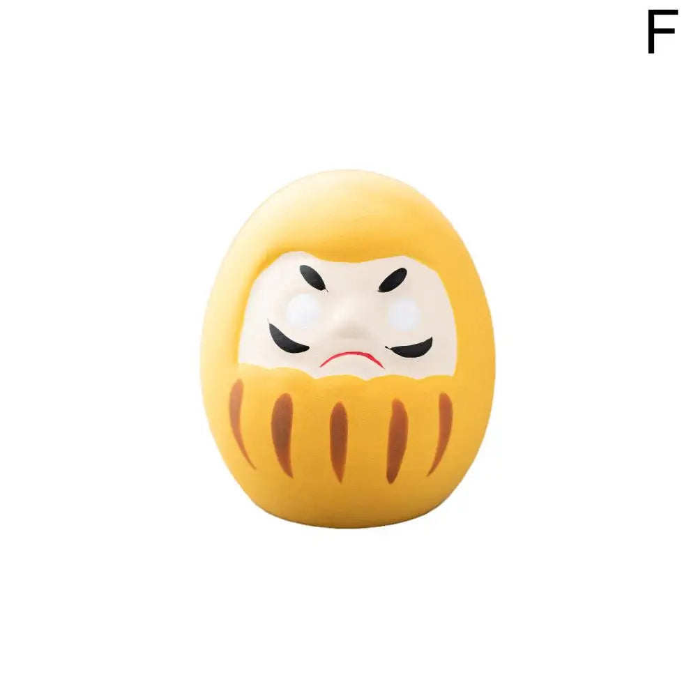 Japanese Daruma Doll Figurine – Traditional Ceramic Lucky Fortune Charm, Miniature Home Decor Ornament & Cultural Gift