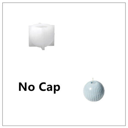 Christmas Bauble Candle Silicone Mold – DIY Scented Candle Making Mould for Xmas Gifts, Holiday Crafts & Home Decoration
