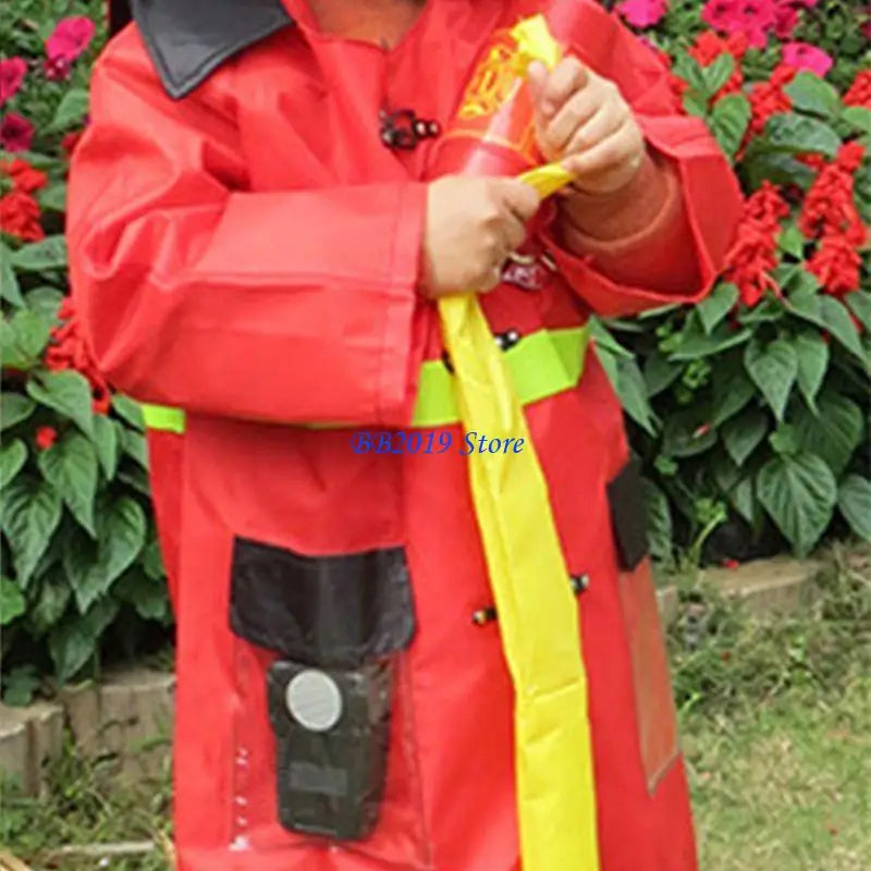 Kids Firefighter & Policeman Cosplay Costume – Career Pretend Play Uniform for Halloween Dress-Up & Role Play