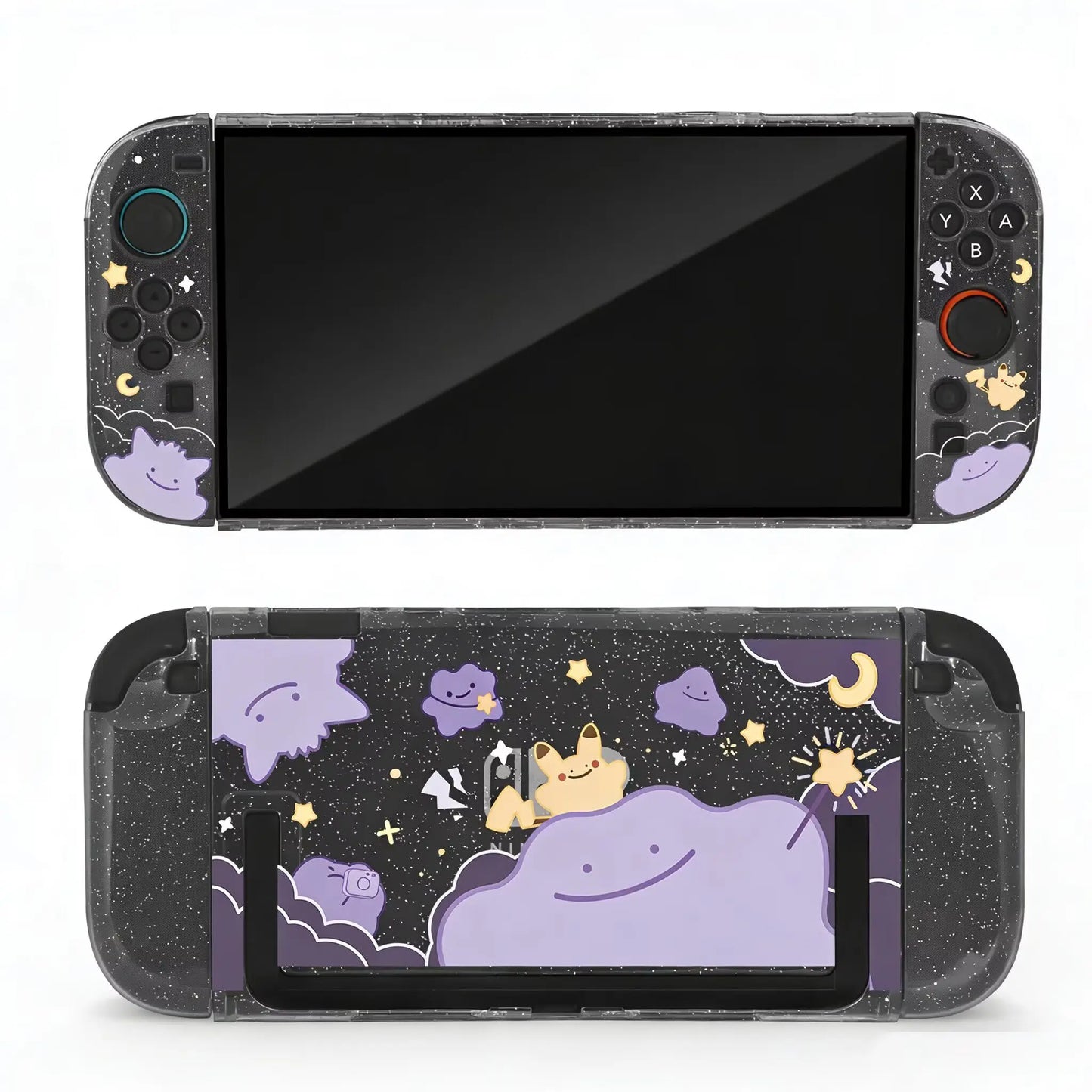 Pokémon Nintendo Switch 2 Protective Case – Split Ditto & Pikachu Anti-Scratch Cover for NS2 Console & Gaming Accessories