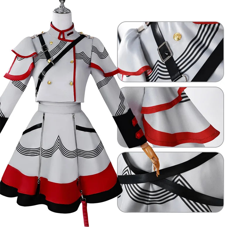 Kasane Teto Cosplay Costume | Adult Carnival Uniform Anime Outfit | Halloween Party & Masquerade Game Costume for Women