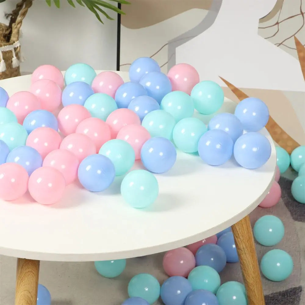 100Pcs Soft Colorful Water Pool Ocean Wave Balls – Outdoor Sports Inflatable Stress Relief Air Balls for Kids, Eco-Friendly Funny Toy Set