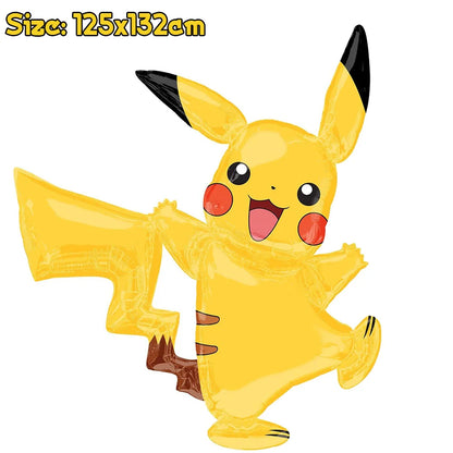 Pokémon Birthday Party Decorations – Huge Charizard & Pikachu Aluminum Foil Balloons for Kids Party Supplies & Guest Gifts