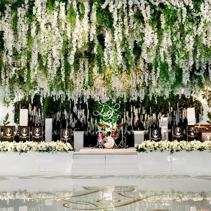 12PCS Artificial Wisteria Vine Flowers – Silk Hanging Trailing Garland for Wedding, Party & Home Decor | DIY Floral Decoration