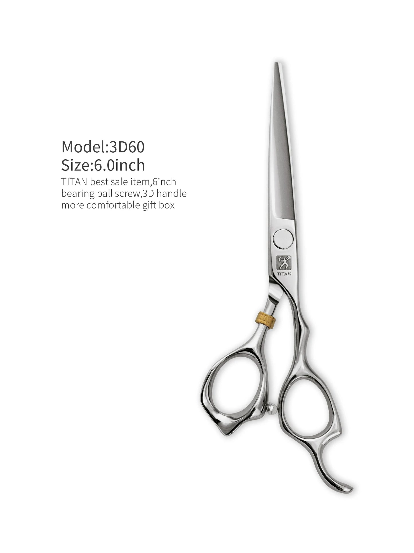 TITAN Professional Barber Scissors – Japan 440C Steel Hair Cutting & Thinning Shears | 5.0/5.5/6.0/6.5 Inch Hairdressing Tools