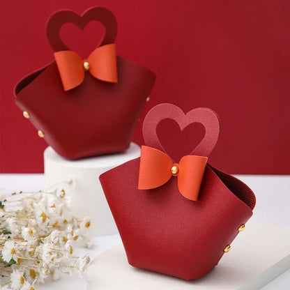 20PCS Bolsas de Regalo de Cuero con Cinta de Lazo – Mini Bolsos para Recuerdos de Bodas, Navidad, Dulces, Regalos y Empaque de Lujo para Fiestas