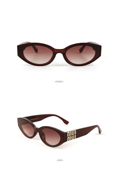 2025 Luxury Oval Sunglasses for Women Men Unisex Designer Fashion Shades UV400 Classic Trend