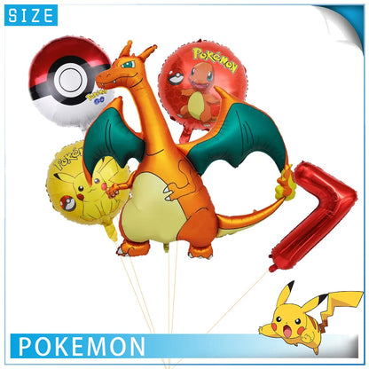 Pokémon 3D Foil Balloon – 32inch Charizard Digital Balloon for Children’s Birthday Party Decorations, Baby Shower & Party Supplies
