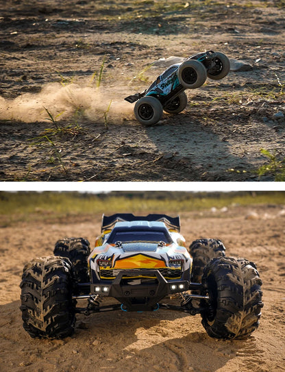 ZWN 1:16 4WD RC Monster Truck 50KM/H y 70KM/H Coche de Derrape de Alta Velocidad con Luces LED y Control Remoto 2.4GHz