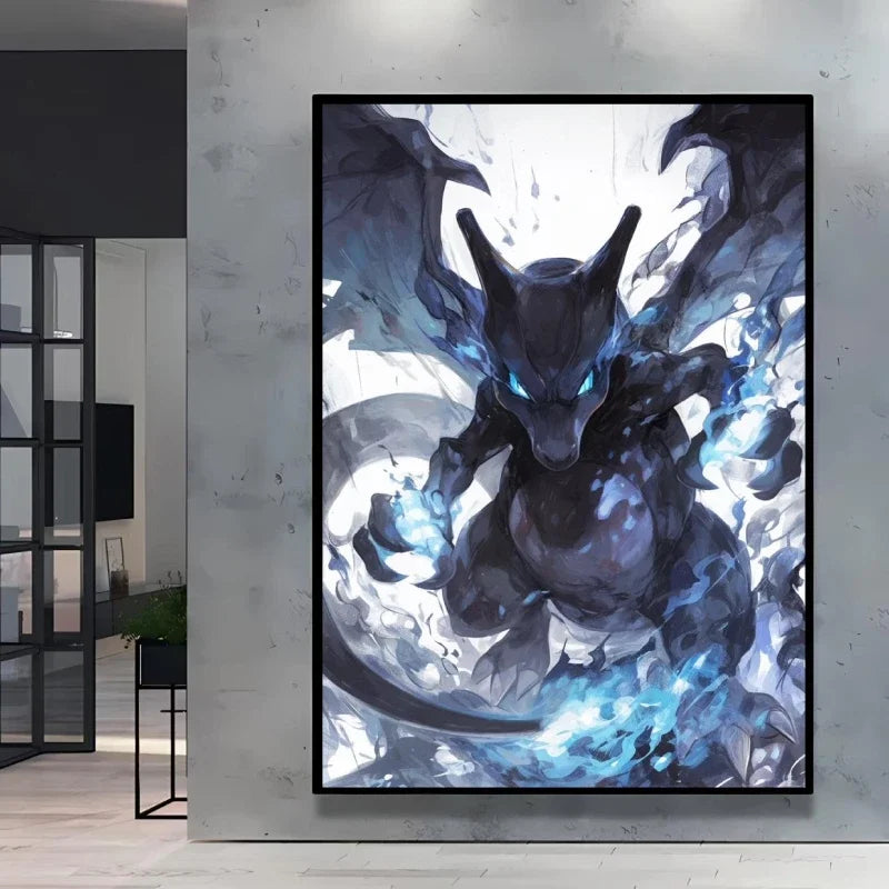 Pokémon Umbreon Canvas Wall Art – Stylish High Quality Decorative Painting for Home (Multiple Sizes)
