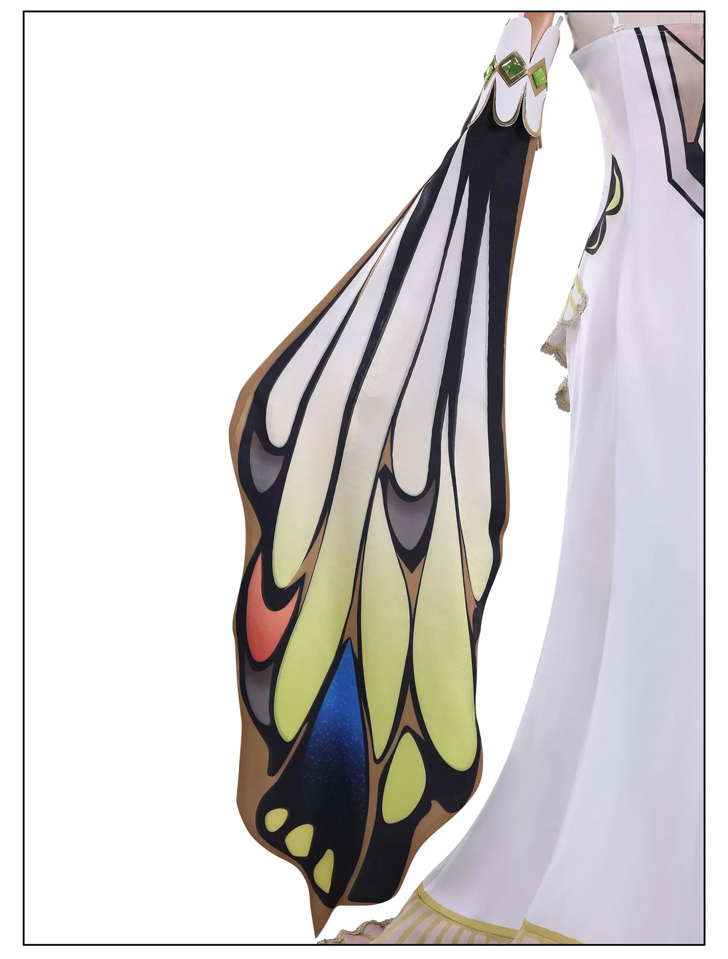 C.C. Cosplay Costume – Code Geass Black Lace Butterfly Long Dress Set with Wig (Anime Roleplay Outfit)