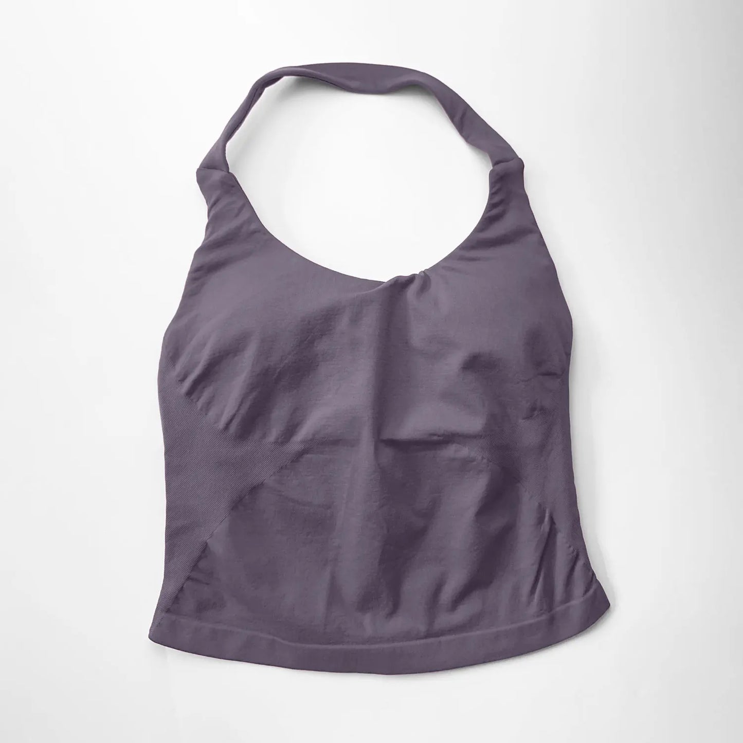 Top Deportivo Largo con Tiras para Mujer NCLAGEN – Top Halter Acolchado para Gimnasio, Yoga, Pilates, Correr y Entrenamientos de Fitness