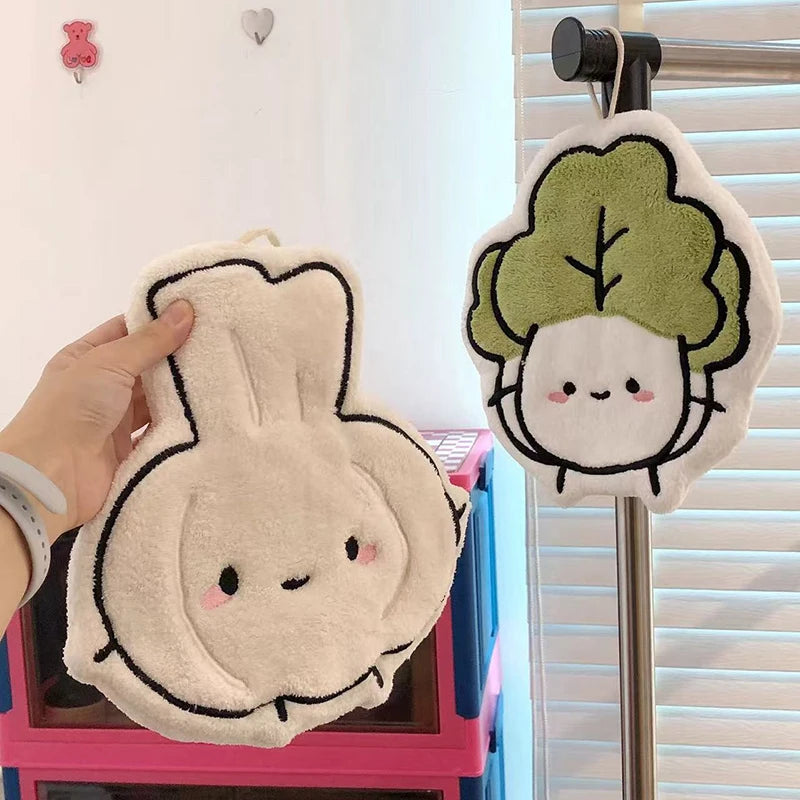 Serviette absorbante douce Kawaii – Joli chiffon de nettoyage pour la cuisine et la salle de bain, pour usage domestique