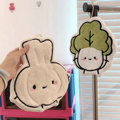 Serviette absorbante douce Kawaii – Joli chiffon de nettoyage pour la cuisine et la salle de bain, pour usage domestique
