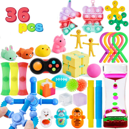 36 Pcs Party Favors for Kids – Popular Fidget Toys Pack, Goodie Bag Fillers for Birthday Parties, Bulk Prizes for School Events