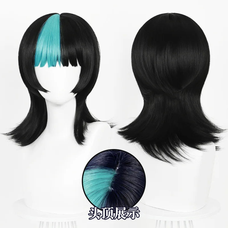 So-ki Ro-ro Inspired Synthetic Cosplay Wig – Medium Straight with Realistic Scalp Top (Party/Daily Costume Wig)