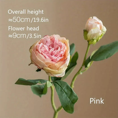 Bouquet de pivoines artificielles – Composition florale artificielle pour la décoration de la maison, du salon et de la table