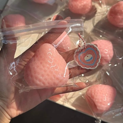 Strawberry Taba Squishy Fidget Toy – Slow Rebound Stress Relief Squeeze Toy for Kids & Adults, Office & Party Favors Gift