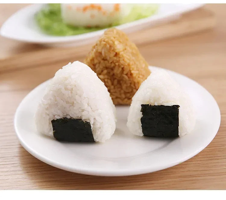 Onigiri Sushi Rice Ball Mold Kit – DIY Japanese Rice Press for Bento Lunches, Reusable Kitchen Tool (1–2 PCS)