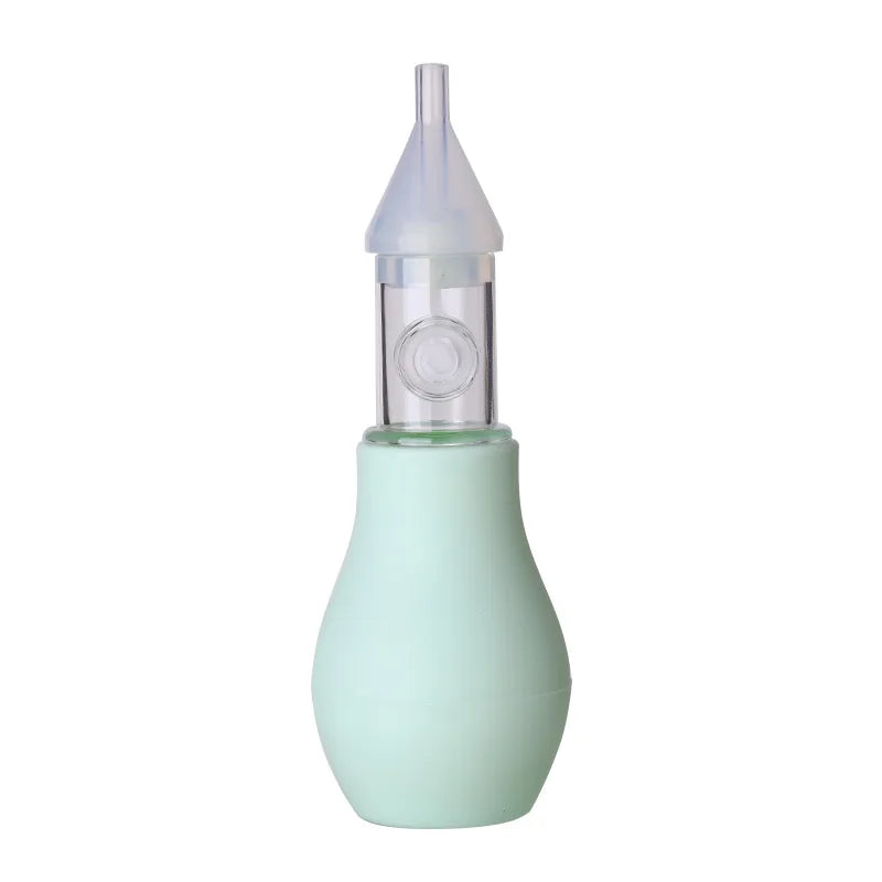 Aspirador Nasal de Silicona para Bebés – Limpiador Manual de Nariz para Lactantes y Niños Pequeños