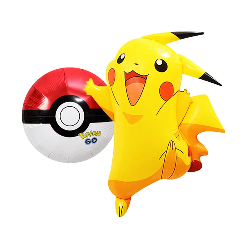 Pokémon Gift Bags – Pikachu Theme Birthday Party Packing Bags for Balloons, Candy, Snacks & Kids Party Favors (Charmander & Squirtle Design)