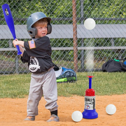 Kids Automatic Baseball Launcher Toy – Interactive Batting Practice Pitching Machine Set for Outdoor Parent-Child Play Gift
