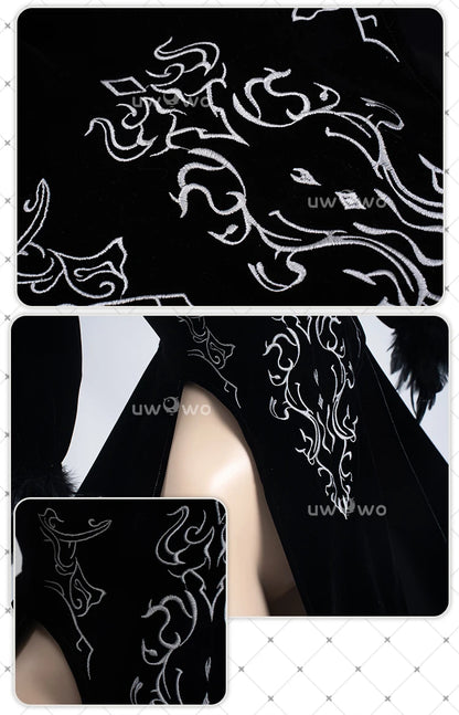 UWOWO 2B Cosplay Costume – Fanart Cheongsam Redesign Outfit (NieR: Automata Inspired, Halloween/Pre-Sale)