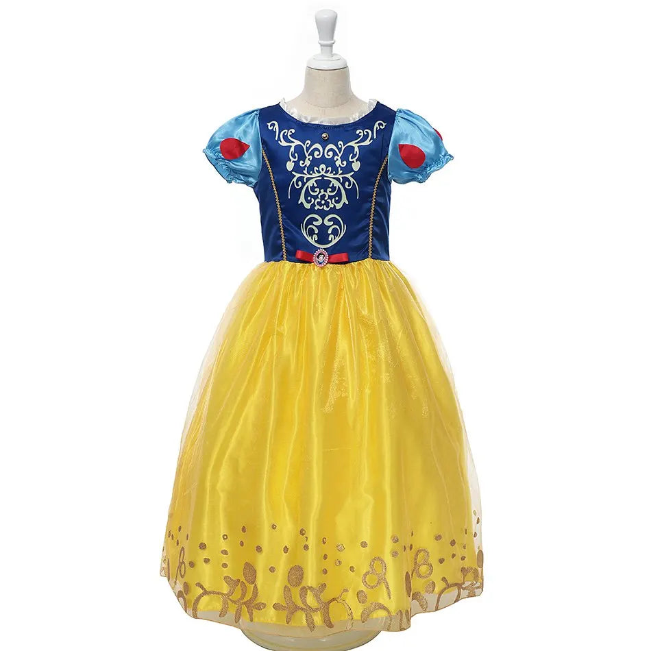 Vestido de disfraz de princesa para niña – Traje de fiesta de cuento de hadas para Halloween, carnaval y regalos de cumpleaños