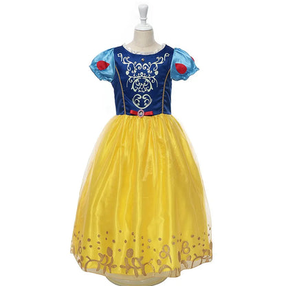 Vestido de disfraz de princesa para niña – Traje de fiesta de cuento de hadas para Halloween, carnaval y regalos de cumpleaños