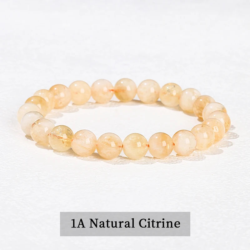 Pulsera de Cuentas de Piedra Natural – Pulsera de Gemas de Amatista, Ojo de Tigre, Cuarzo Cristal y Ágata para Mujeres y Hombres, Regalo de Joyería de Energía Reiki