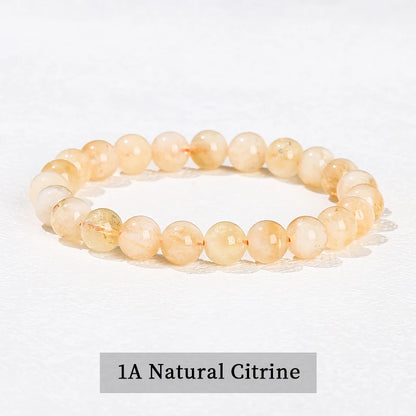 Pulsera de Cuentas de Piedra Natural – Pulsera de Gemas de Amatista, Ojo de Tigre, Cuarzo Cristal y Ágata para Mujeres y Hombres, Regalo de Joyería de Energía Reiki
