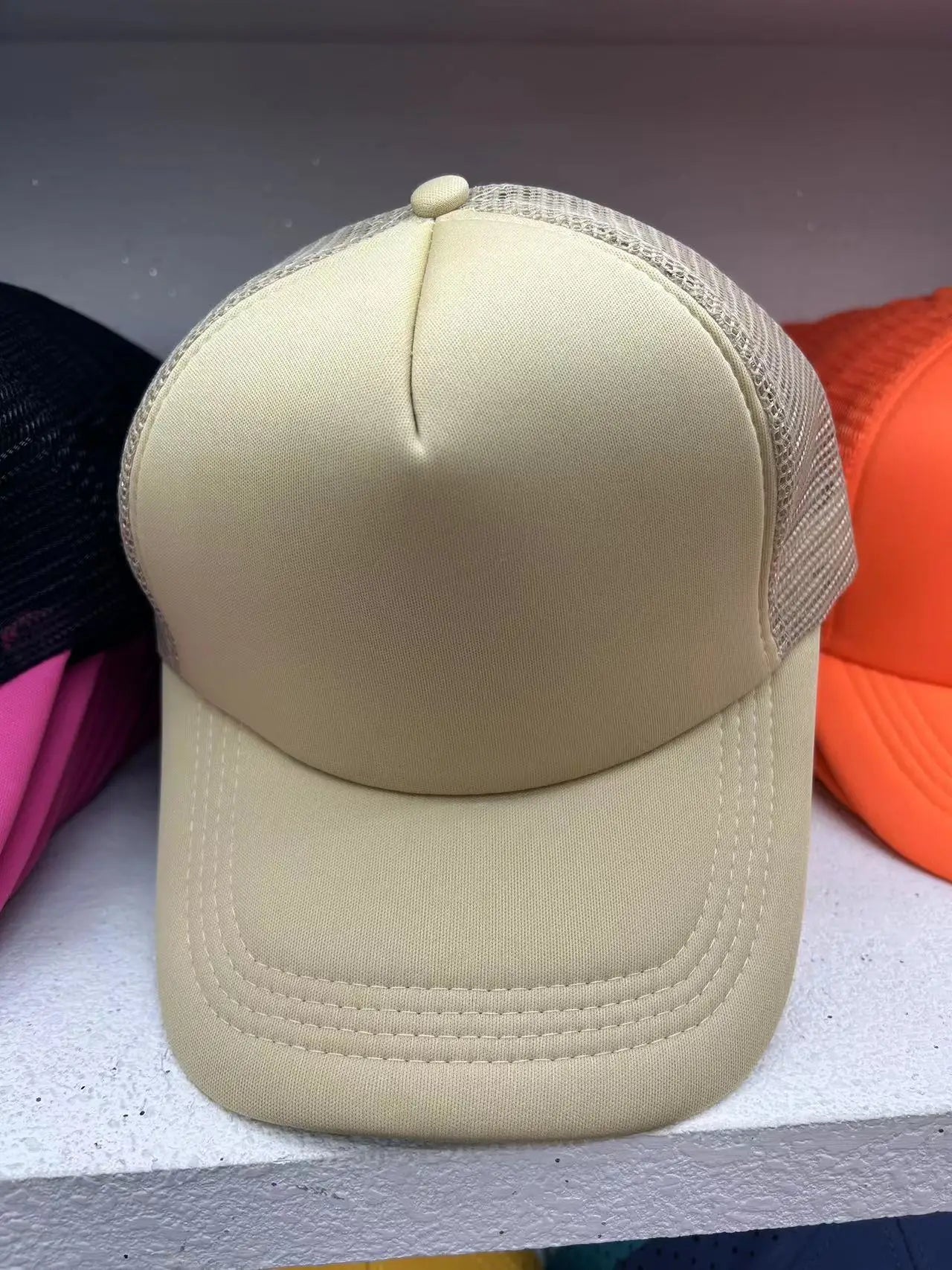 Gorra Trucker de Malla de 5 Paneles con Logotipo Personalizado – Gorra de Béisbol Ajustable para Hombres y Mujeres, Equipos Deportivos y Uso al Aire Libre en Verano