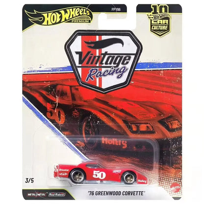 Hot Wheels Premium Vintage Racing Jaguar XJS – 1:64 Scale Die-Cast Alloy Car, Classic Racing Collectible Model & Gift