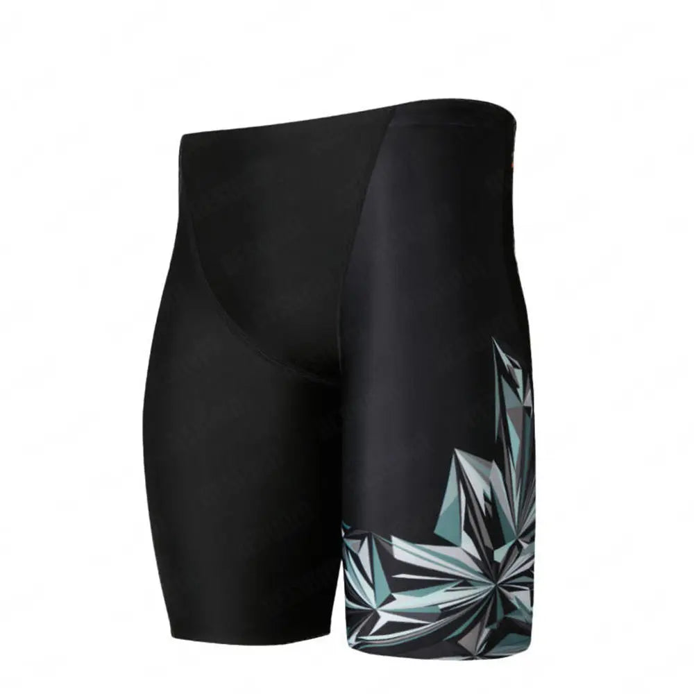 Men's Swim Jammers – Quick-Dry Elastic Swimming Trunks for Beach, Surfing, Diving & Athletic Training