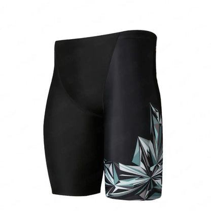 Men's Swim Jammers – Quick-Dry Elastic Swimming Trunks for Beach, Surfing, Diving & Athletic Training