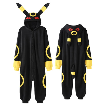 Pokémon Kigurumi Cosplay Onesie – Pikachu, Gengar Anime Jumpsuit for Men & Women (Halloween Party Outfit)