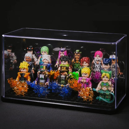 JoJo's Bizarre Adventure Building Blocks – JJBA Mini Action Figure Toy Set, DIY Construction Blocks & Collectible Display Figures