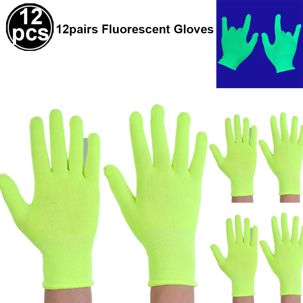 Neon UV Reactive Party Hats – Fluorescent Formal Hats for Glow Parties, Festivals & Events