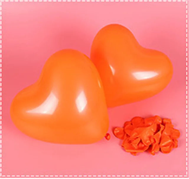 12-Inch Heart Balloons – Love Helium Balloons for Weddings, Birthdays, Valentine's & Party Decor