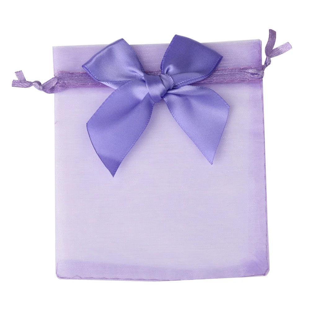 10/20/50PCS Organza Drawstring Gift Bags with Bow – Jewelry, Candy & Party Favor Pouches for Weddings, Christmas & Special Events