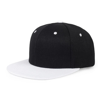 Classic Plain Snapback Baseball Cap – Adjustable Unisex Flat Brim Hat for Casual, Streetwear & Outdoor Wear