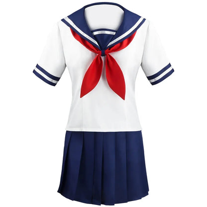 Yandere Simulator Cosplay Costume – Ayano Aishi (Yandere-chan) JK Sailor School Uniform Dress Suit (Women’s Anime Outfit)