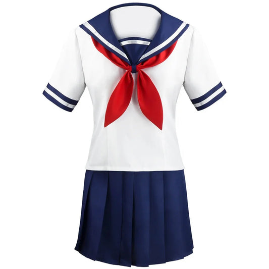 Costume de Cosplay Yandere Simulator – Ayano Aishi (Yandere-chan) Uniforme Scolaire de Marin JK (Tenue d'Anime pour Femme)