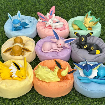 Original Pokémon Eevee Sleeping Position Series Blind Box – Sylveon, Umbreon, Flareon, Jolteon Desktop Decoration Model Gift