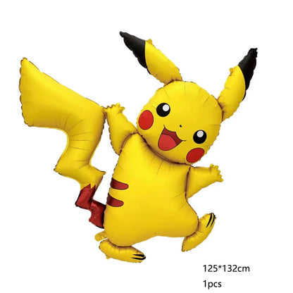 Pokémon Gift Bags – Pikachu Theme Birthday Party Packing Bags for Balloons, Candy, Snacks & Kids Party Favors (Charmander & Squirtle Design)